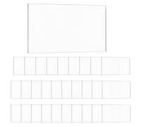 FINGERINSPIRE 30 pcs Marque Places en Acrylique Transparent 90x50 mm 3 mm D'Épaisseur Rectangle Cartes de Visite en Acrylique Réglage Personnalisé Bricolage Signes de Nom D'Invité Décor