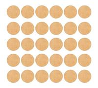 FINGERINSPIRE 30Pcs Disques de Tranches en Bois 5cm Bases Rondes en MDF pour DIY Miniatures Cercle Feuille de Pièces de Bois Inachevées pour DIY Porte-Clés Tranches Rondes pour Halloween Décor de Noël