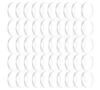 FINGERINSPIRE 50PCS Base Ronde Transparente de 40mm pour Modèles Miniatures Circulaires Acrylique Base D'Affichage Plate et Ronde pour Jeux de Société Figurines de Collection Jeu de Table Miniatures