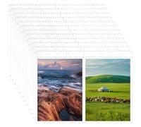 FINGERINSPIRE 80 Pack Pochettes Photo Contient 160 Photos 95x133mm Pages Protectrices Transparentes pour Classeur 6 Anneaux Pages Recharge pour Album Photo Recto Simple Pochettes à 2 Pochette Feuille