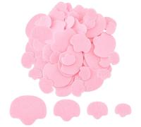 FINGERINSPIRE 960Pcs Nez en Feutre pour Artisanat 4 Tailles Nez Roses en Feutre Fourniture en Vrac Tarin pour Artisanat DIY Tarin en Matériau Doux pour Marionnettes Animaux en Peluche Crochet DIY
