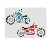 FINGERINSPIRE Pochoir en mylar pour moto, 29,7 x 21,1 cm, 2 autobikes pour bricolage, bricolage, bricolage, bricolage, bricolage, bricolage, bricolage, véhicules, dessin mural, peinture à la craie