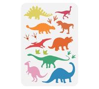 FINGERINSPIRE Pochoirs Dinosaures 29,7x21cm Pochoirs Tyrannosaurus pour Dessin Pochoir Dino Réutilisables pour Peindre sur Bois, Sol, Mur et Carrelage