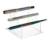 FINGERINSPIRE Présentoir de Porte-Stylo en Acrylique avec Fente 21mm Présentoir de Stylo à Sourcils à 3 niveaux Présentoir de Porte-Stylo Organisateur de Pinceaux de Maquillage pour la Maison, L'École
