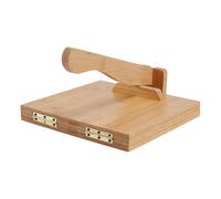 FINGERINSPIRE Presse à Tortillas 25CM Carré en Bambou Presseur Mexicain Tortillera en Bois Naturel pour Fabrication de Tortilla de Maïs Facile à Nettoyer pour Tortillas Tacos Mexicains Maison