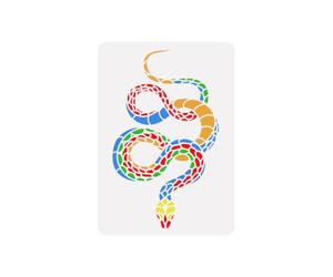 FINGERINSPIRE Serpent Peinture Pochoir 21x29.7 cm Réutilisable Anaconda Dessin Gabarit DIY Artisanat Serpent Motif Dessin Pochoir Thème Animal Pochoir pour Peinture Sur Mur Meubles en Bois