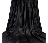 FINGERINSPIRE Tissu en Simili-Cuir Pu à 4 Voies 1X1.4m Pu Faux Cuir Tissu en Cuir Artificiel de Couleur Noire Faux Cuir Souple et Lisse pour Sofa Handbag Handmade DIY Craft Projects