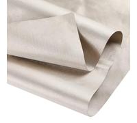 FINGERINSPIRE Tissu Faraday 2x1.11m Protection Grade Militaire Tissu Polyester Faraday Blanc Antique Matière Polyester Bloque les Signaux Rf Wifi Cellulaire Rfid Cem pour Confidentialité