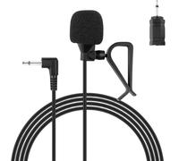 FingerLakes Microphone universel pour voiture compatible avec Bluetooth 3,5 mm et 2,5 mm avec adaptateur inclus