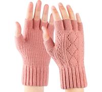 Fingerless Gloves Men Women Elastic Breathable Warm Knitted Mitten Touch Winter Windproof For Women Cycling Running Outdoor Work