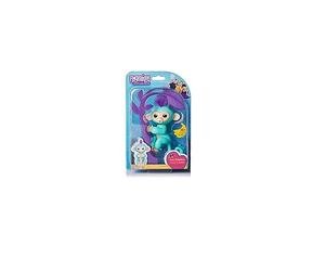 Fingerlings ouistiti turquoise bébé singe interactif de 12cm