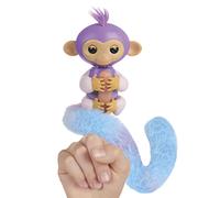 Fingerlings Snuggle Tails - Singe Violet interactif (Coco), avec Queue Moelleuse