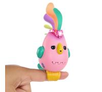 WowWee Oiseau interactif Debbie – Enregistre et joue des messages secrets, plus de 40 sons, Rose