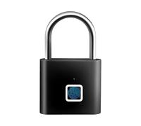 Fingerprint Padlock, Keyless Smart Security Lock, Rechargeable Heavy Duty Biometric Padlock for Safe Access, Waterproof Design, Digital Lock Device, Secure Storage for Gym Locker Gate Door Use