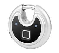 Fingerprint Padlock Roundcake Shape IP65 Waterproof Warehouse Office Glass Security Door Lock