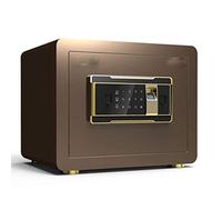 Fingerprint Security Safes Lock Box Cabinets, Solid Steel Safe for Money,Coffee Gold