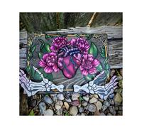 Fingers Bones And Heart Hidden Key Box Wooden Keepsake Memory Box,100% New