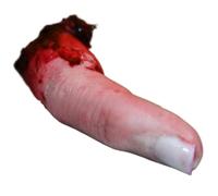 Fingers coupés réalistes sanglants effrayants coupés du Faux Doigt avec ongle 3, 15 Pouces de Corps coupées pour Halloween, Maison hantée, fête