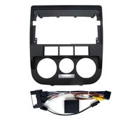 FINGSHEA Lecteur DVD de Voiture Cadre Convient pour VW Golf G4 2 Din Head Unit Panel Dash Trim 9 Pouces Car Radio Fascias avec câble Canbus. Auto Radio Cadre(with Cable)