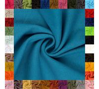 fingsi Stoffe Linus Tissu tubulaire en grosse maille Coupon Uni Largeur du tuyau 27 cm 95 % coton, 5 % élasthanne (28. pétrole 0,5 m)