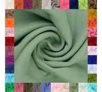 fingsi Stoffe Mira Tissu tubulaire, maille fine, Coupon, uni, Largeur du tuyau 34 cm, 95 % coton, 5 % élasthanne, 26. Vert citron 1 m