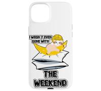 Fini avec Le W nd Paresseux déclaration Bureau collègue de Travail Coque pour iPhone 15 Plus