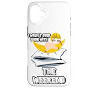 Fini avec Le W nd Paresseux déclaration Bureau collègue de Travail Coque pour iPhone 16 Plus