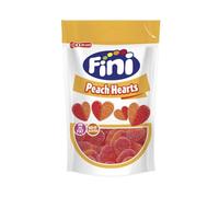 FINI - Bonbons Acidulés Au Cœur De Pêche, Goutte Fruité Texture Fondante, Paquet 165g - Lot De 4