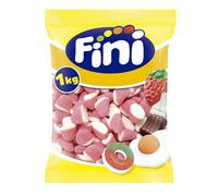 Fini, Bonbons Gélifiés Goût Fraise et Crème, 1 kg