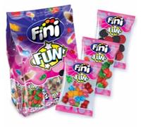 Fini Fun Bol, Lot de 18 Mini Sachets de Bonbons Assortis, 20g Chacun, Idéal pour Piñatas et Goûters