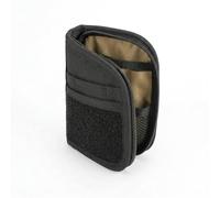Fini les poches pleines : organiseur de poche EDC petit pour homme, organiseur de poche compact en nylon 500D, sac à outils fin pour ceinture et sac à dos, noir avec surface pour écussons