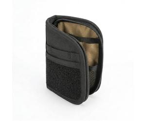 Fini les poches pleines : organiseur de poche EDC petit pour homme, organiseur de poche compact en nylon 500D, sac à outils fin pour ceinture et sac à dos, noir avec surface pour écussons