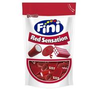 Fini Red Sensation Mélange Rouge, Bonbons Réglisse, Goûts Fruités, Pack de 3 Doypacks de 165g