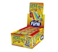 Fini - Roller fantaisie réglisse | Langue roulée avec sucre | Bonbon dans un étui de 40 unités | Saveur Tutifrutti.
