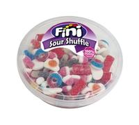 Fini Sour Shuffle Bonbons Acides Mélangés, Sachet de 450g, Acidulés et Variés, Format Intermédiaire