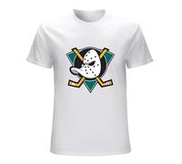 finire Kewa Mighty Ducks Anaheim Logo Men's T-Shirt White Size XXL