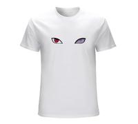 finire Men's Sharingan Rinnegan Eyes T Shirt White Size L