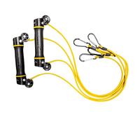 FINIS Slide Dryland Swimming and Sports Training Resistance Exercise Bands with Rotating Handles, 7mm Resistance, Yellow