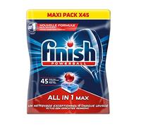 Finish All in One Max Détergent Lave-Vaisselle Citron 45 Tablettes