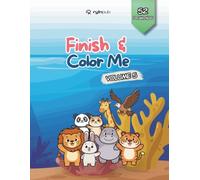Finish & Color Me - Volume 5: A-Z Animals Complete the Missing Half for Kids Ages 4-8 | 8.5 x 11 Inches, 100+ Pages