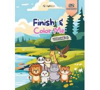 Finish & Color Me - Volume 6: A-Z Animals Complete the Missing Half for Kids Ages 4-8 | 8.5 x 11 Inches, 100+ Pages