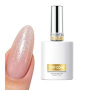Finish: Gel Top Coat - 2-in-1 No Wipe Long-Lasting Soak Off Glitter Glue