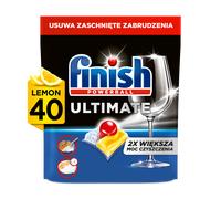 Capsules Lave-vaisselle Finish Ultimate Lemon, 40 Pièces