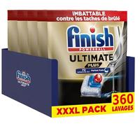 Finish lave vaisselle Ultimate Plus Pastilles Lave-Vaisselle All in One- Parfum Frais - 360 Tablettes Lave-Vaisselle