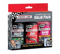 Finish Line Premium Bike Care Pack d'Huiles, 3 X 120 ml