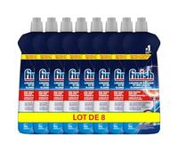 Finish Liquide de Rinçage Brillance et Séchage- Produit Lave-Vaisselle - Jusqu'à 160 lavages - lot de 8 x 800 ml