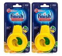 Finish Lot de 2 désodorisants à suspendre pour lave-vaisselle Citron et citron vert 4 ml