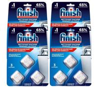 Finish Lot de 4 Blisters 3 Tablettes Entretien Lave-vaisselle Pendant le Cycle