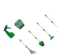 Finish Lot de 7 outils de jardinage pour enfants avec pelle, houe et plus encore pour jouer en plein air en toute sécurité Vert