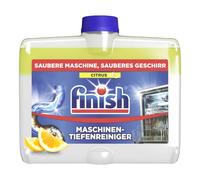 Finish Nettoyant pour vitres de machine Citrus - Nettoyant liquide contre le calcaire et la graisse pour un lave-vaisselle propre - Pack économique de 1 x 250 ml de nettoyant pour machine à parfum citron